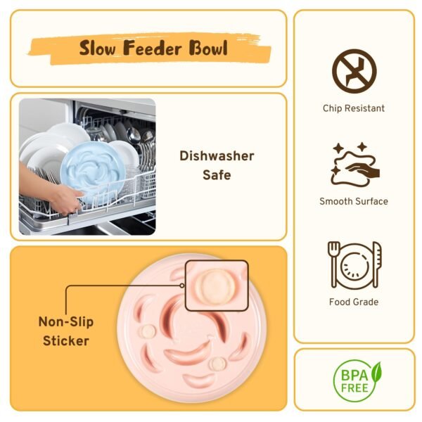 Cat Slow Feeder - White - Image 5